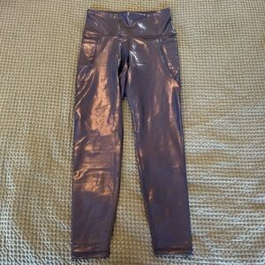 Old Navy Metallic Faux Leather Leggings